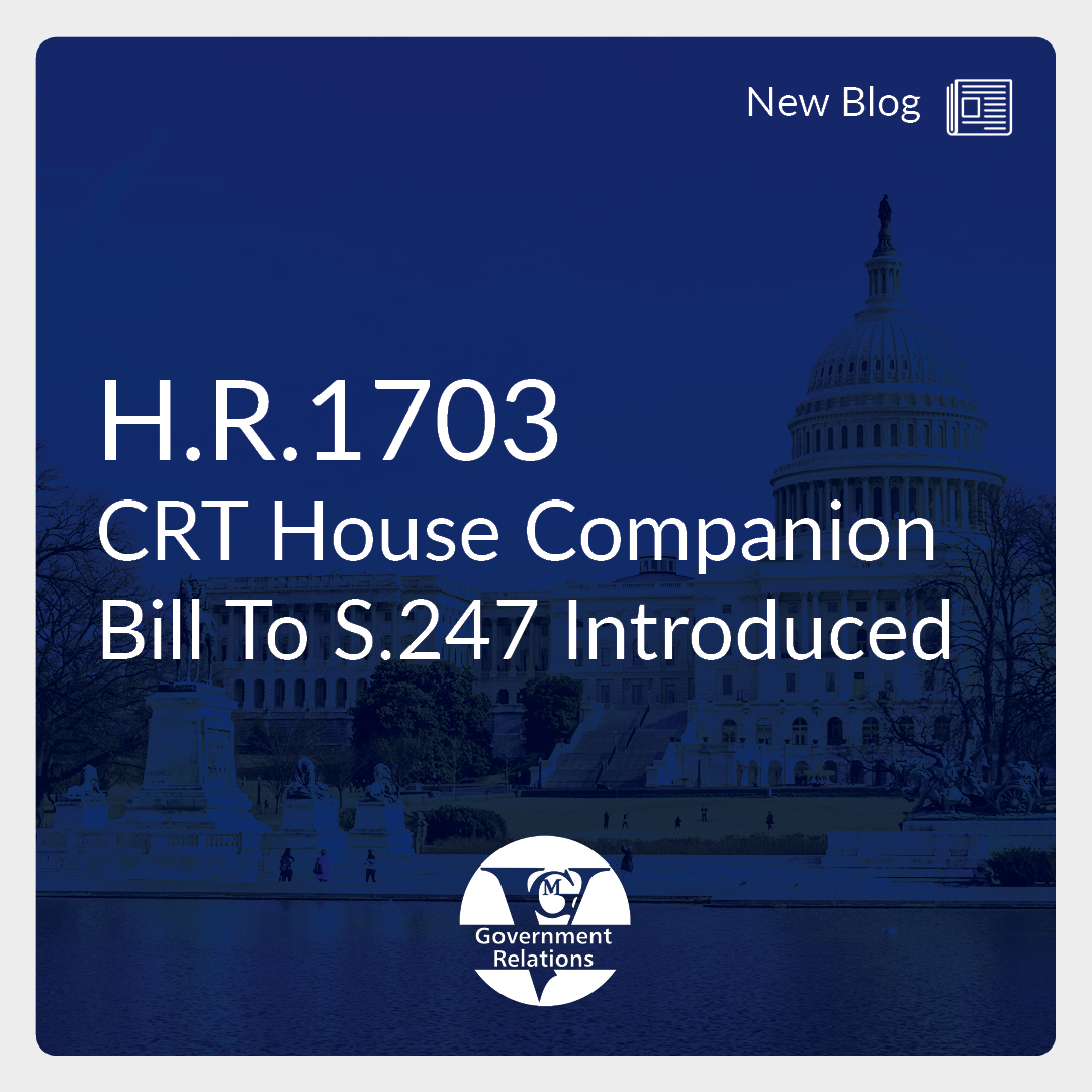 H.R.1703 - CRT House Companion Bill To S.247 Introduced thumbnail