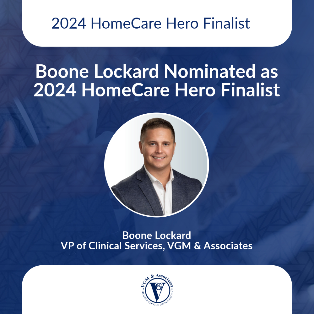 Boone Lockard, VP of Clinical Services for VGM & Associates, Nominated as 2024 HomeCare Hero Finalist thumbnail